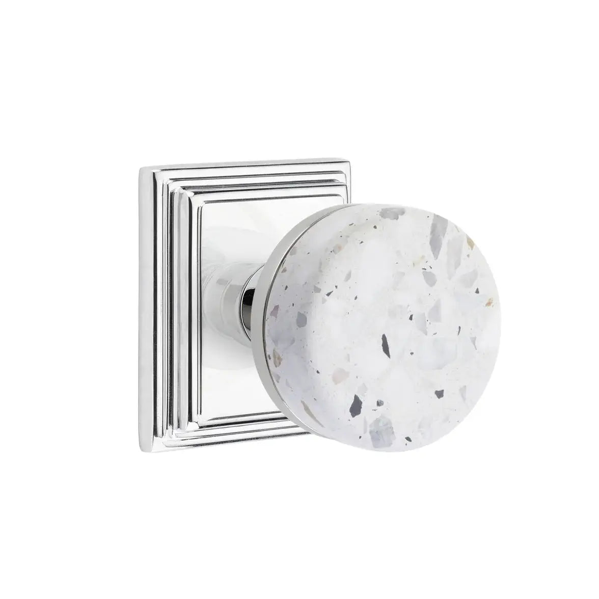 polished chrome knob