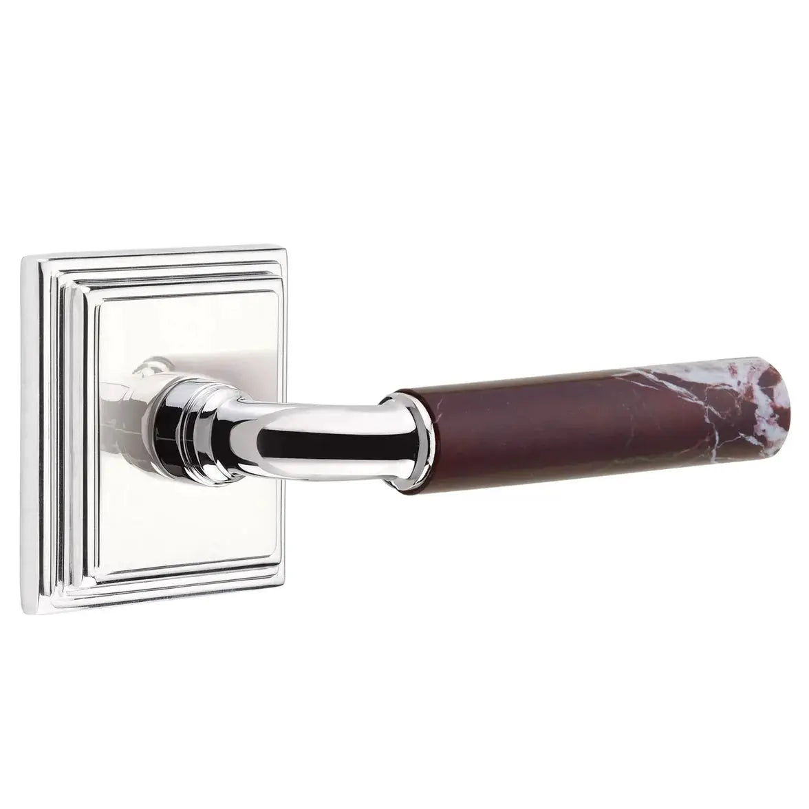 polished chrome lever