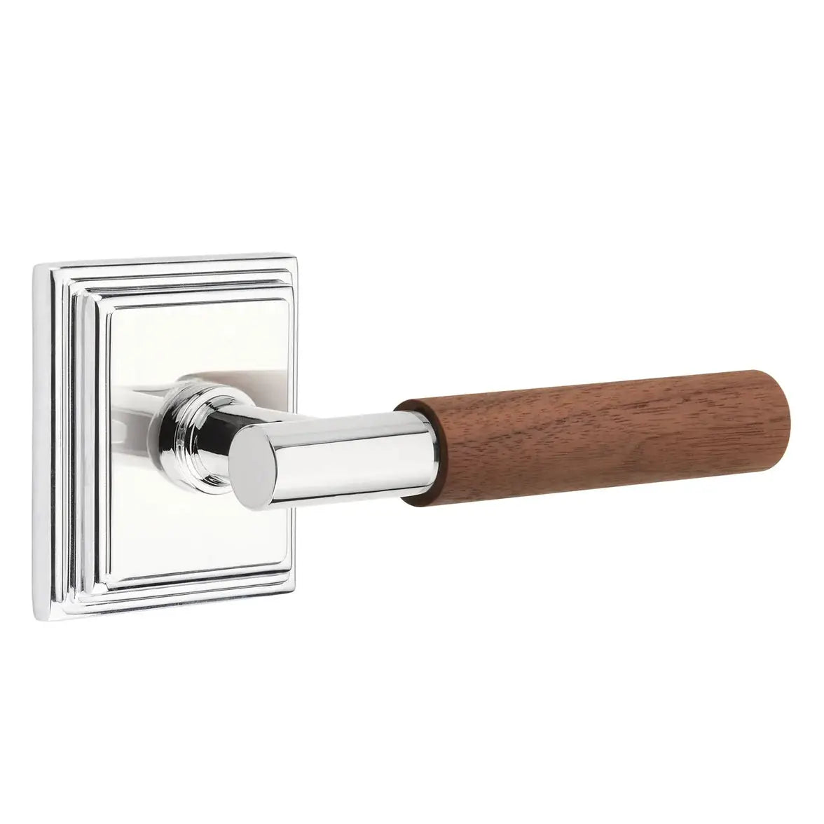 polished chrome lever