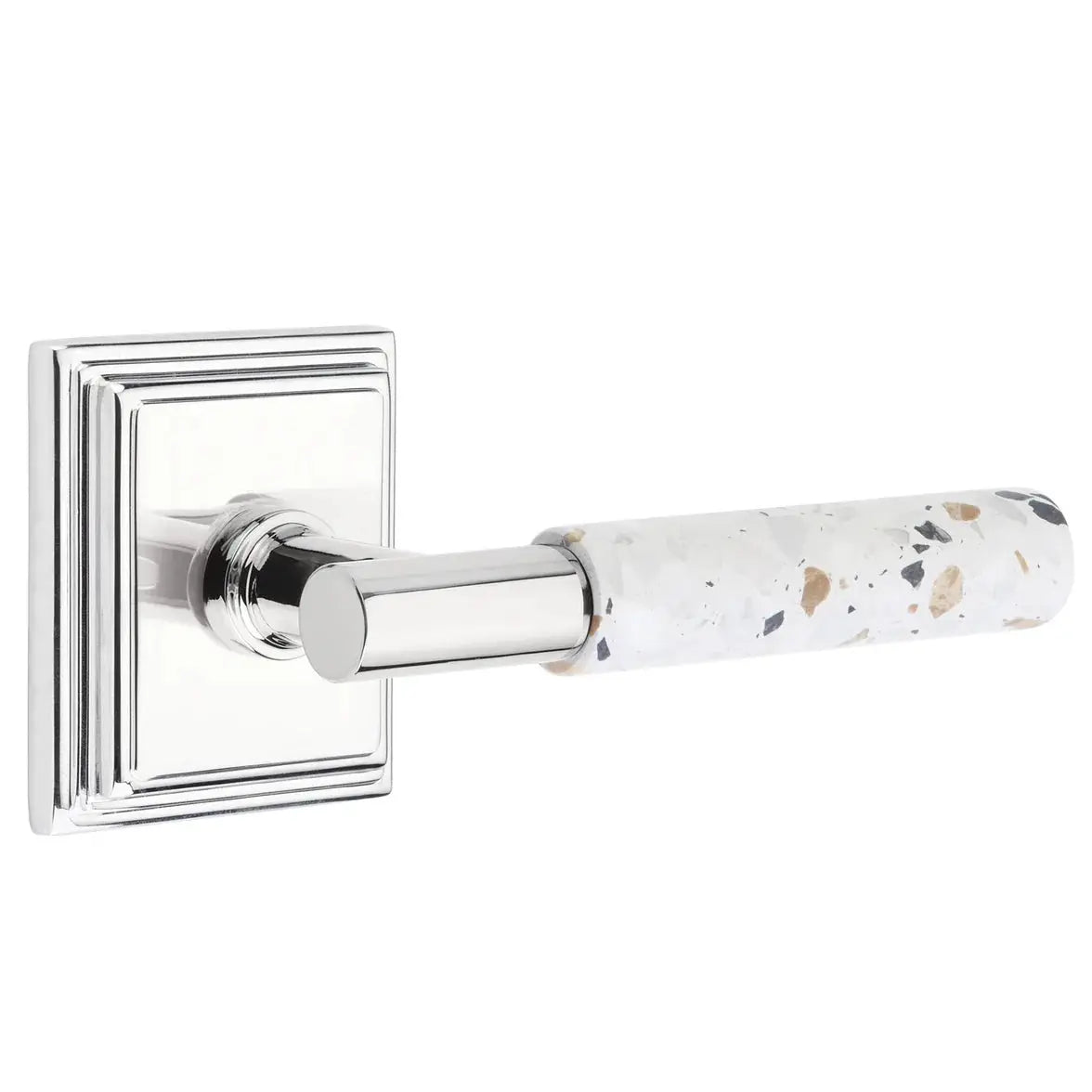 polished chrome lever
