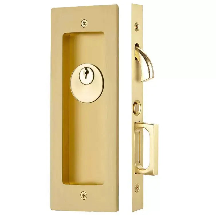 Emtek Modern Rectangular Pocket Door Mortise Lock by Emtek