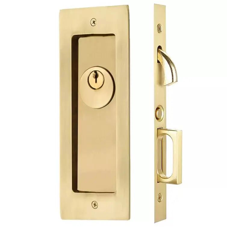 Emtek Modern Rectangular Pocket Door Mortise Lock by Emtek