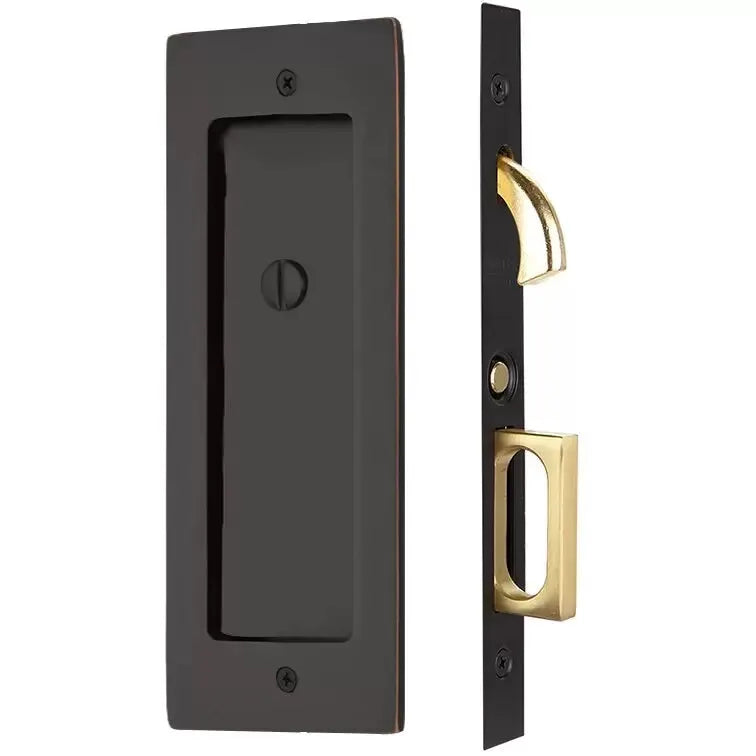 Emtek Modern Rectangular Pocket Door Mortise Lock by Emtek