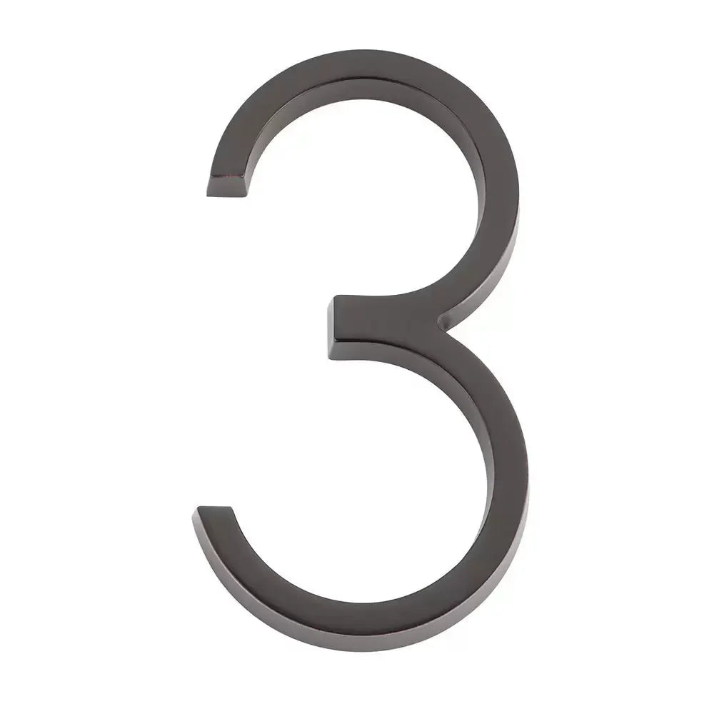 Emtek 7" Modern House Number House Number Digit 3 by Emtek