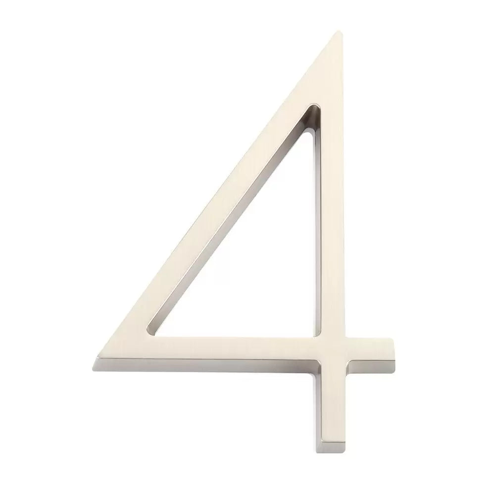 Emtek 7" Modern House Number House Number Digit 4