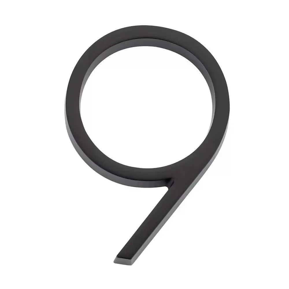 Emtek 7" Modern House Number House Number Digit 9 by Emtek