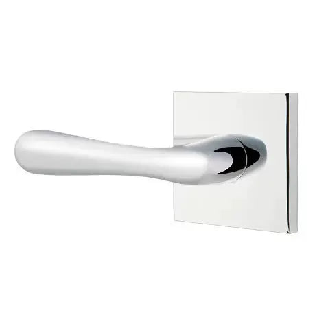 polished chrome door lever