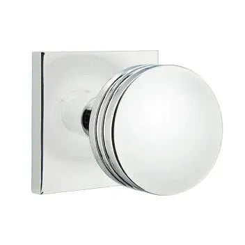 polished chrome door knob