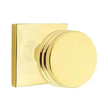 Emtek Bern Door Knob and Square Rose by Emtek