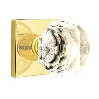 Emtek Diamond Door Knob with Square Rose by Emtek