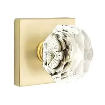 Emtek Diamond Door Knob with Square Rose by Emtek