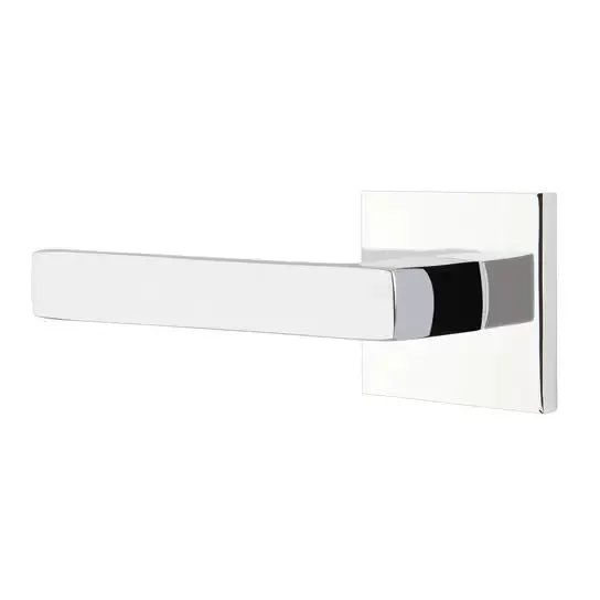 polished chrome door lever