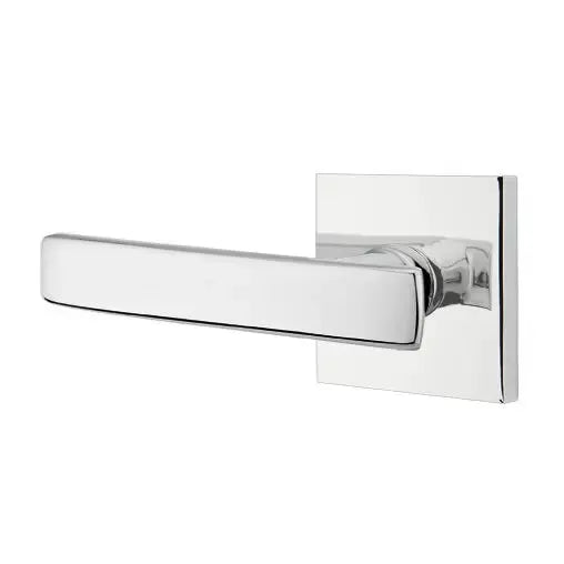 polished chrome door lever