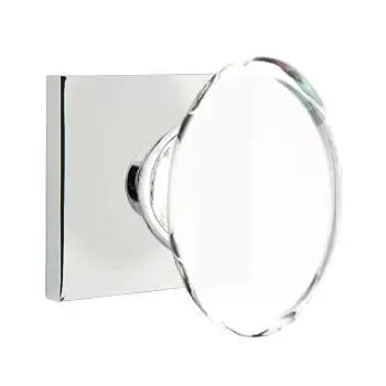 polished chrome door knob