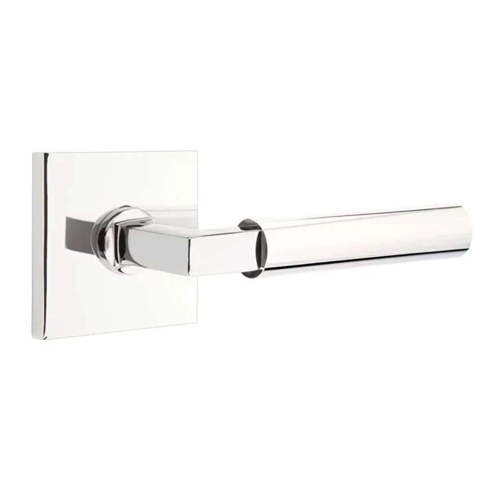 polished chrome lever