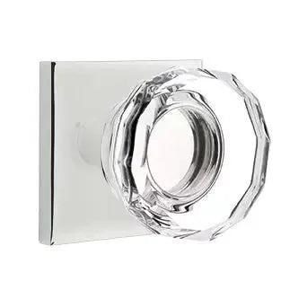 polished chrome door knob