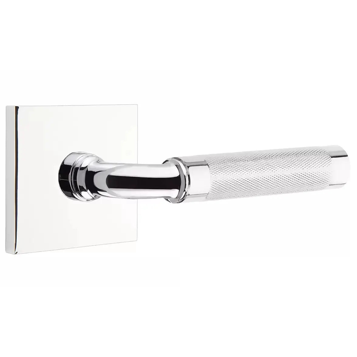 polished chrome lever