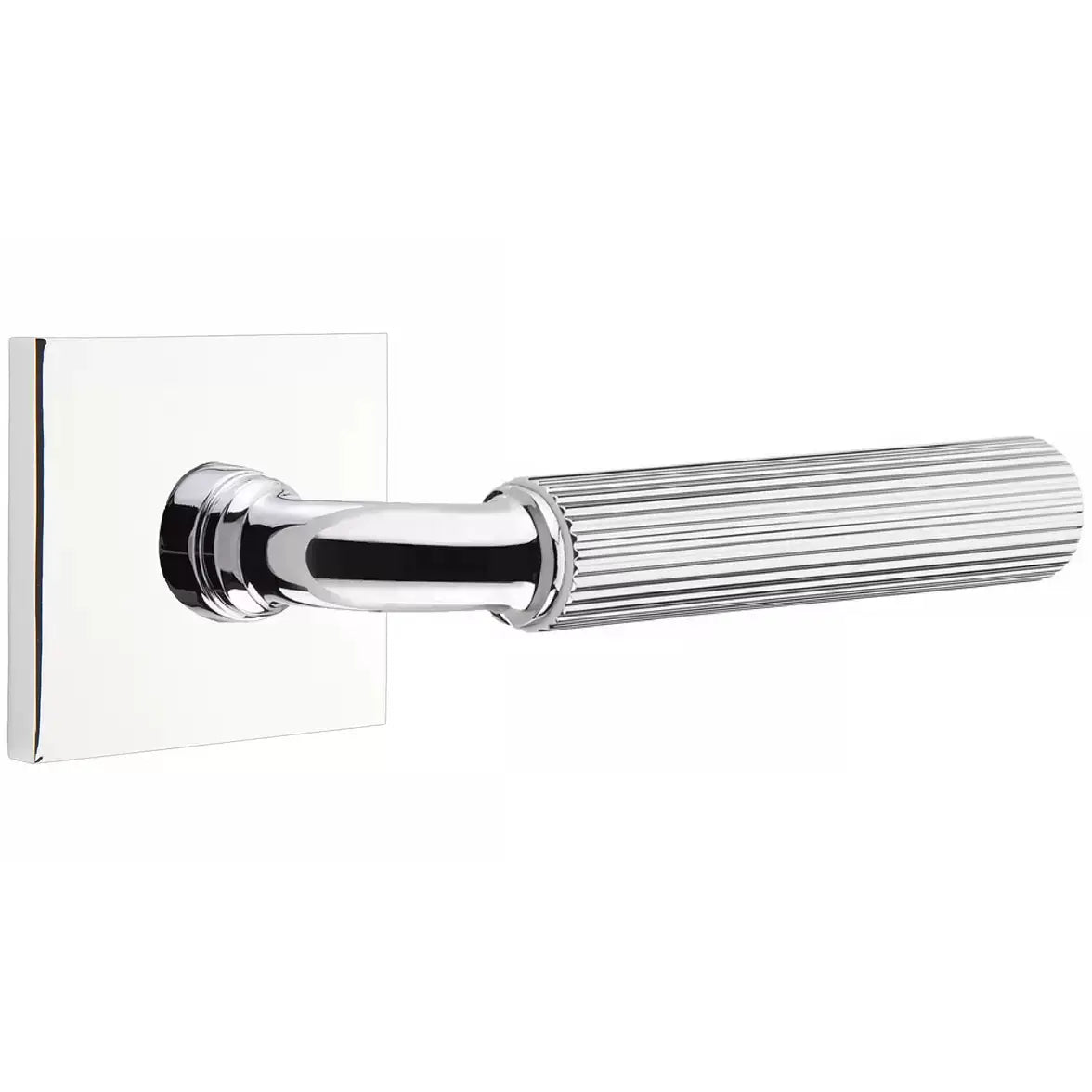 polished chrome lever