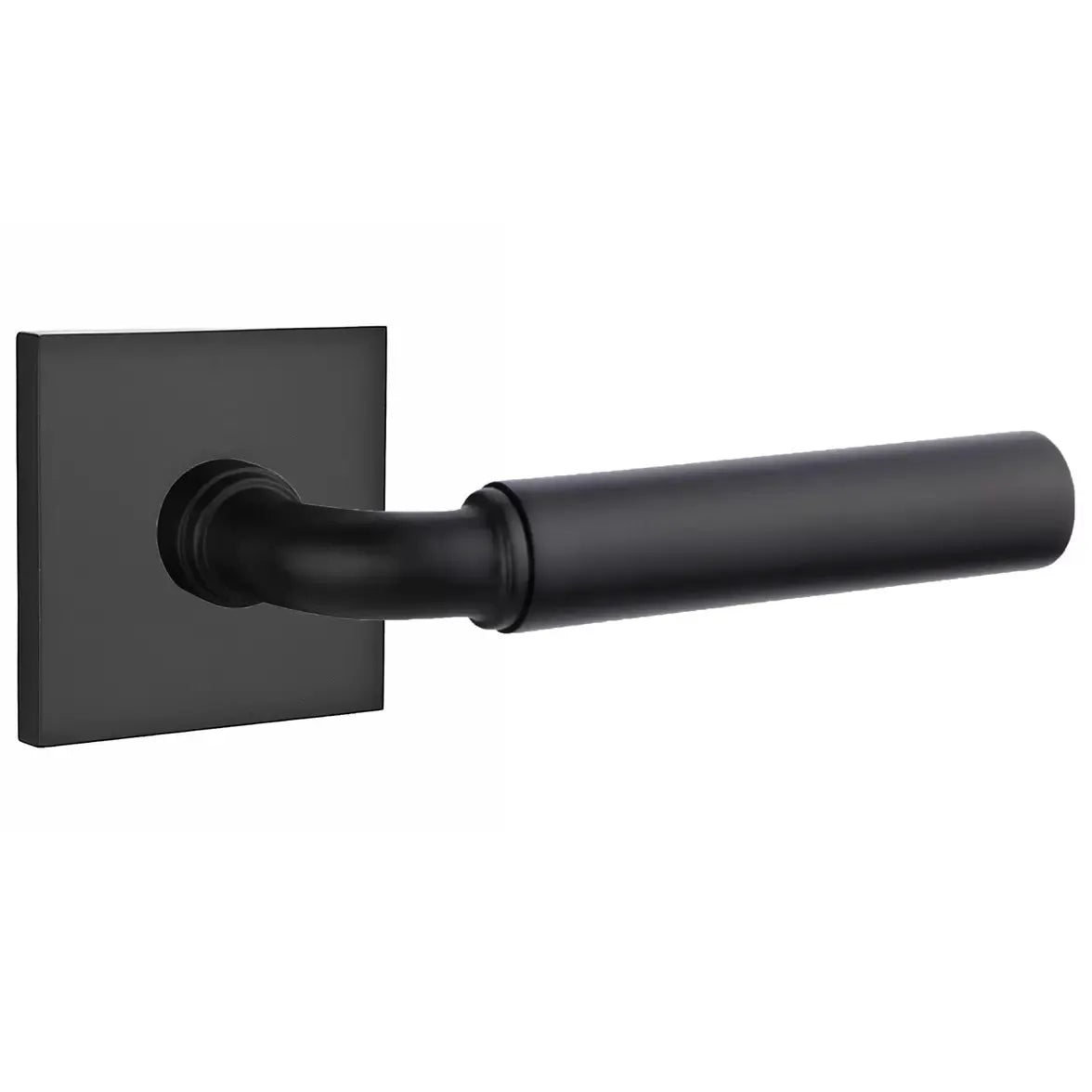Emtek Smooth Lever with R-Bar Stem and Square Rose by Emtek