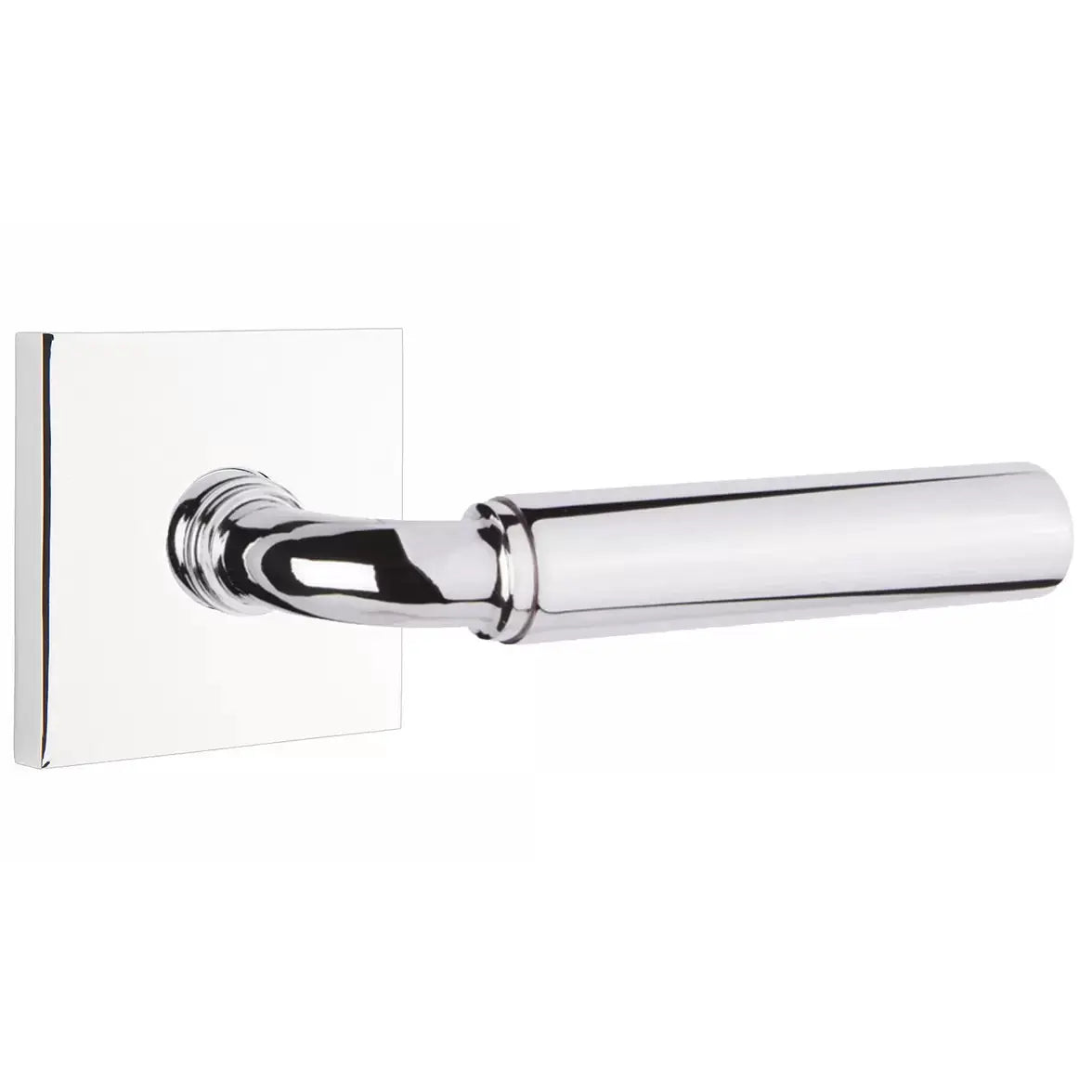 polished chrome lever