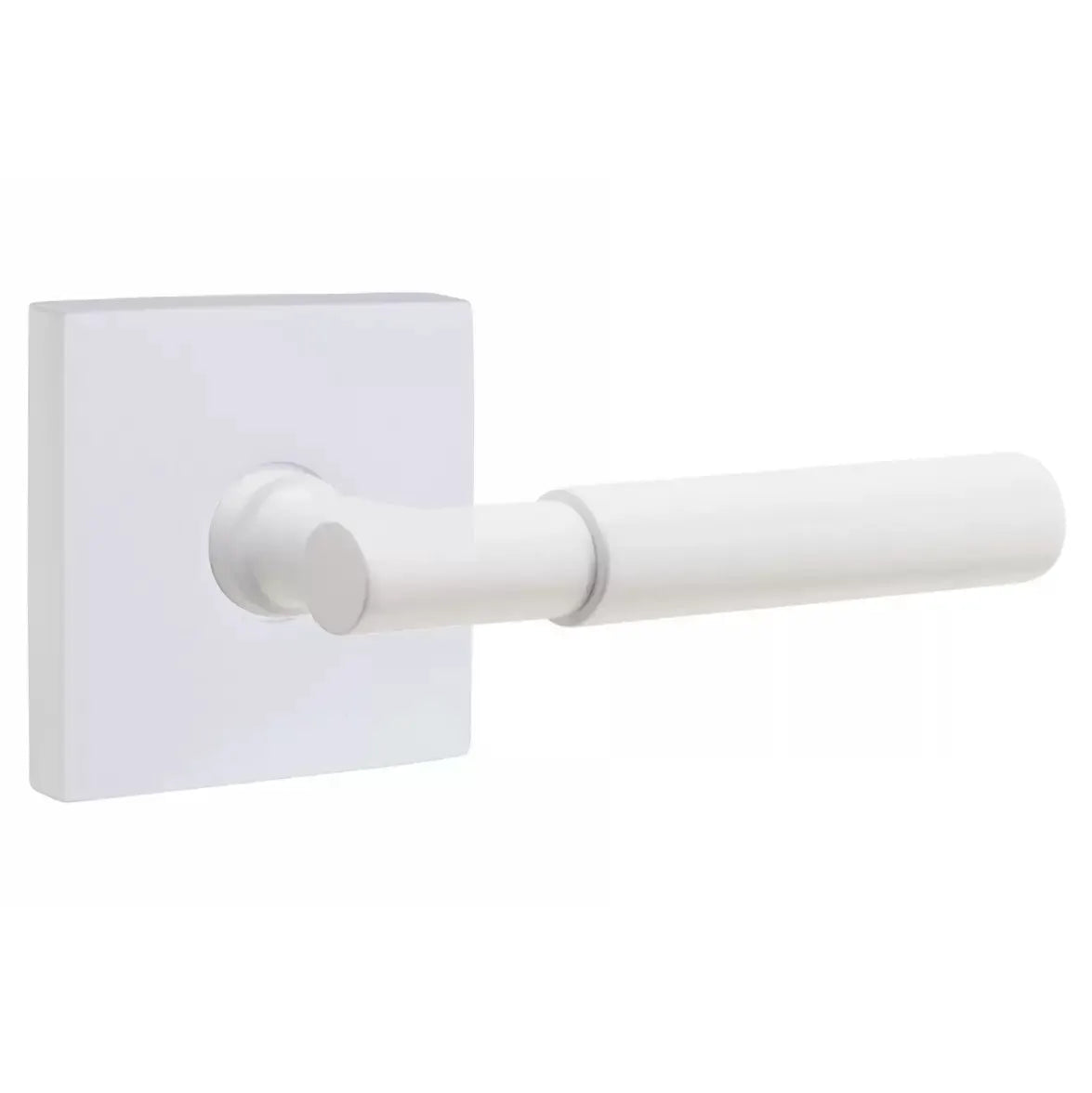Emtek Smooth Lever with T-Bar Stem and Square Rose by Emtek
