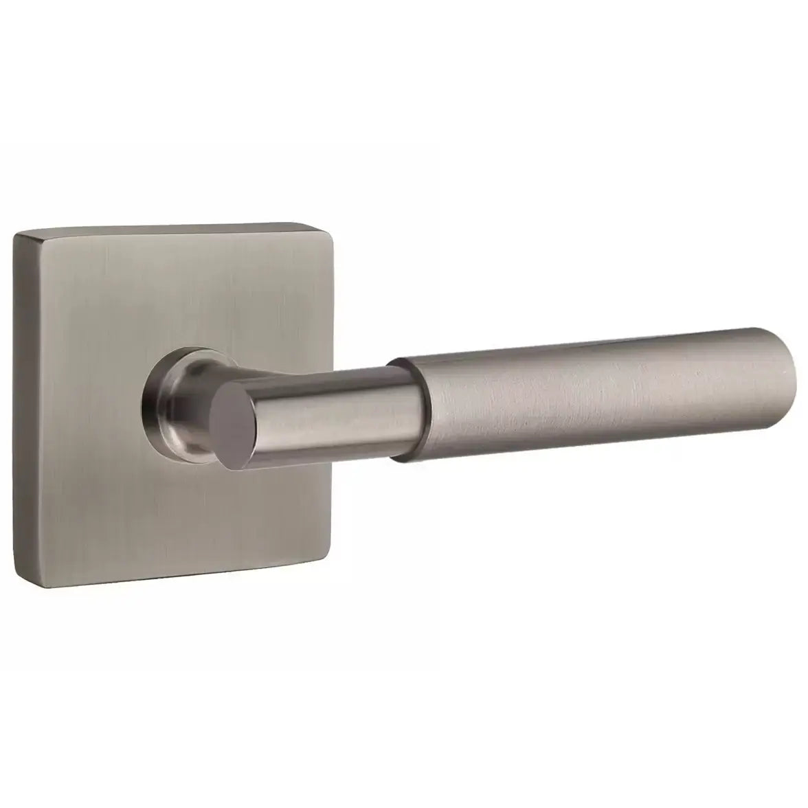 Emtek Smooth Lever with T-Bar Stem and Square Rose by Emtek