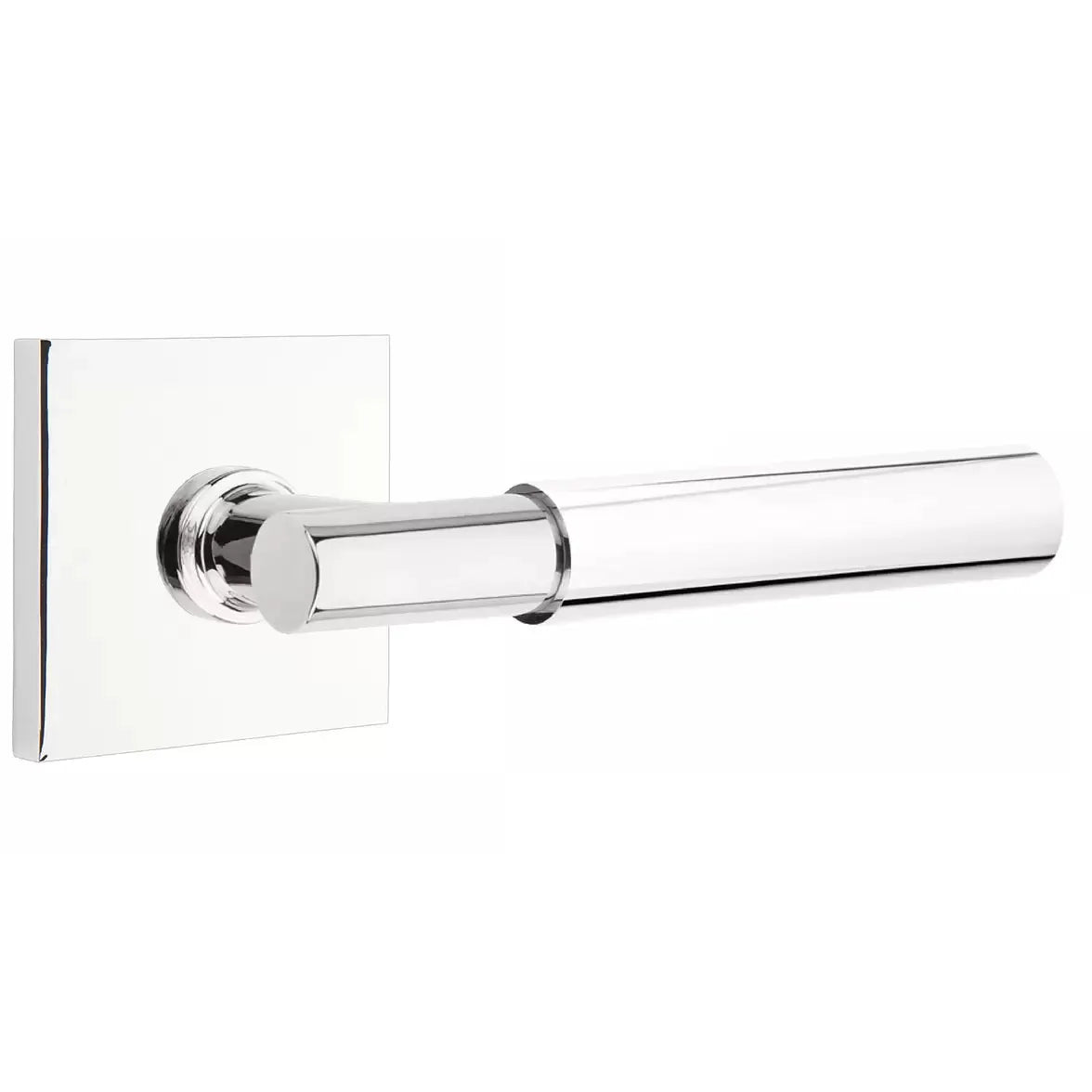 polished chrome lever