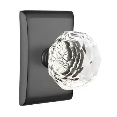 Emtek Diamond Door Knob with Neos Rose by Emtek