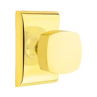 Emtek Freestone Door Knob and Neos Rose by Emtek