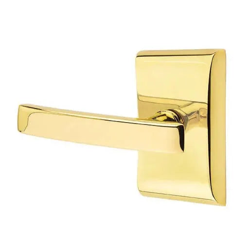 Emtek Geneva Door Lever with Neos Rose by Emtek