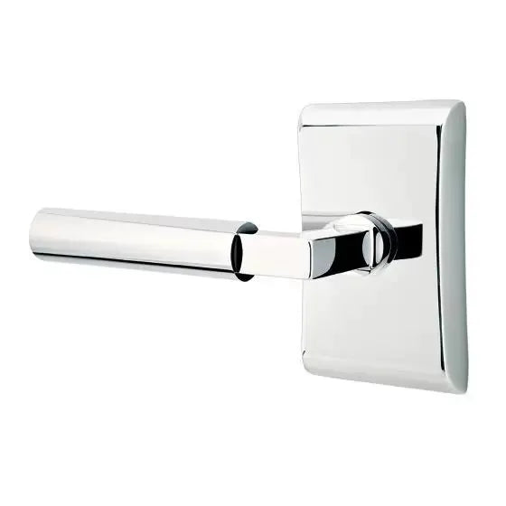 polished chrome door lever
