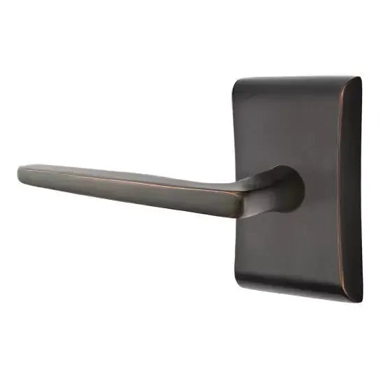 Emtek Hermes Door Lever with Neos Rose by Emtek