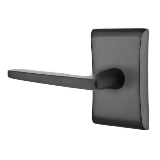 Emtek Hermes Door Lever with Neos Rose by Emtek