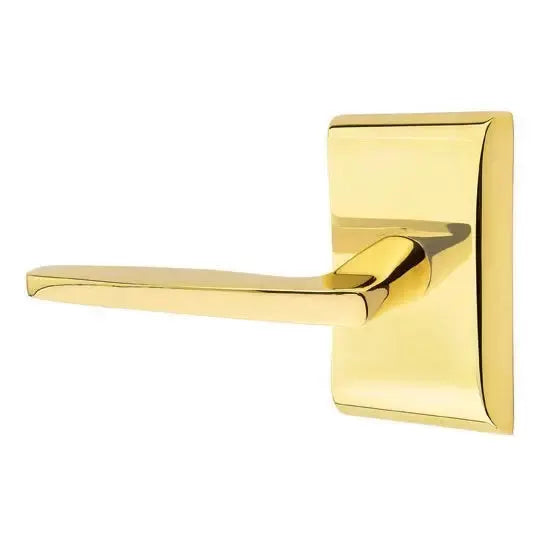 Emtek Hermes Door Lever with Neos Rose by Emtek