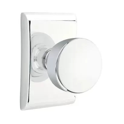 polished chrome door knob