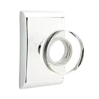 polished chrome door knob
