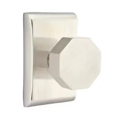 Emtek Octagon Door Knob and Neos Rose by Emtek