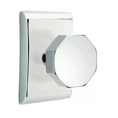 polished chrome door knob