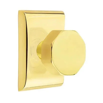 Emtek Octagon Door Knob and Neos Rose by Emtek