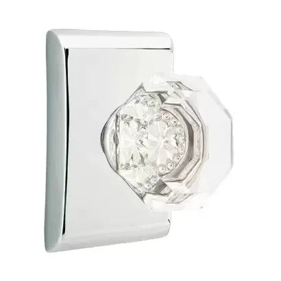 polished chrome door knob