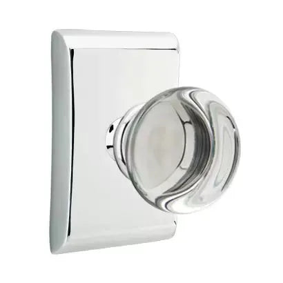 polished chrome door knob
