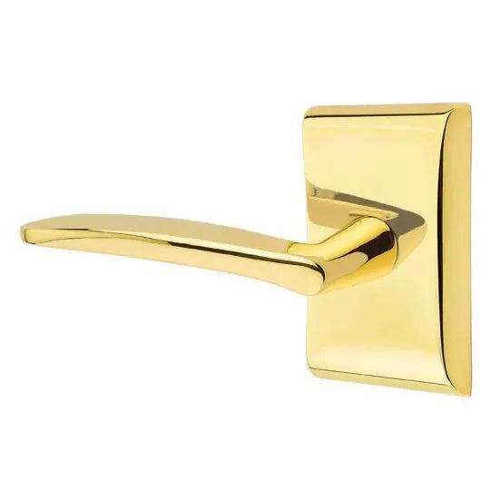 Emtek Poseidon Door Lever with Neos Rose by Emtek