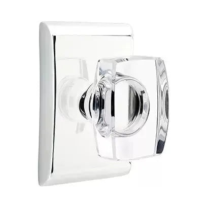 polished chrome door knob
