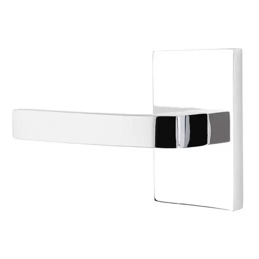 polished chrome door lever