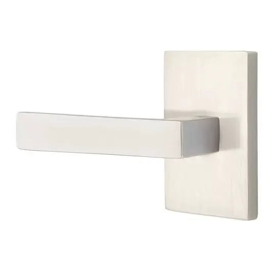 Emtek Dumont Lever with Modern Rectangular Rose by Emtek