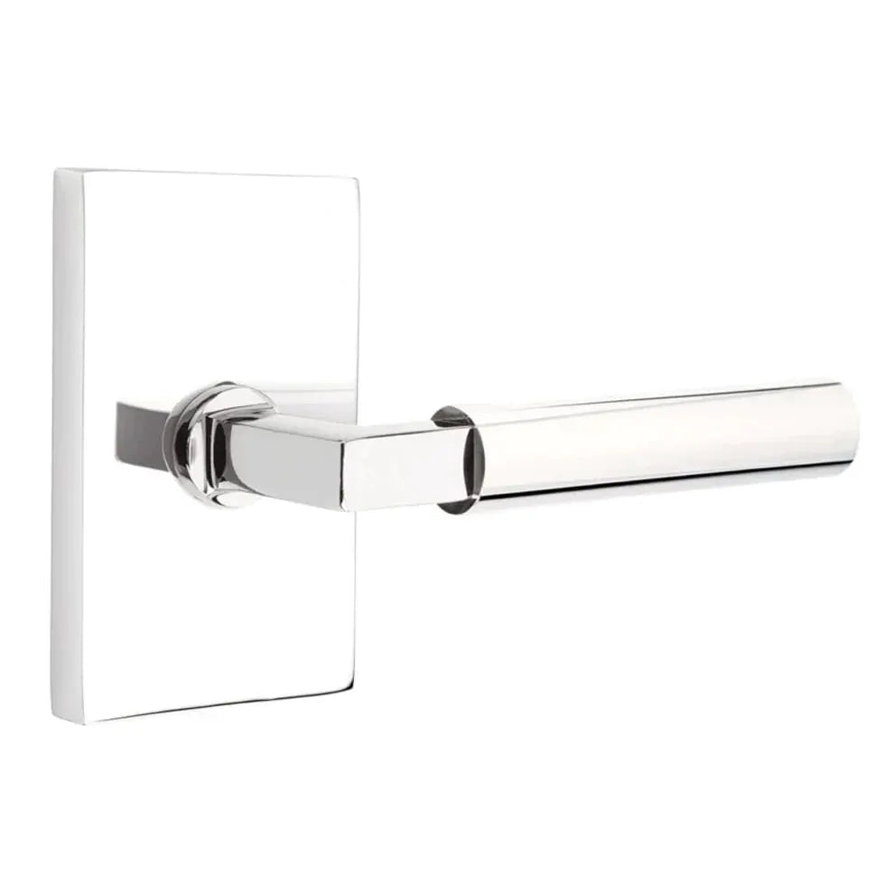 polished chrome lever