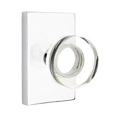 polished chrome door knob