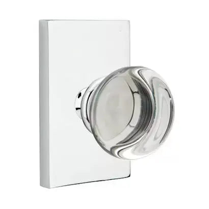 polished chrome door knob