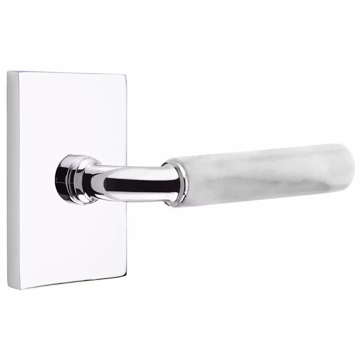 polished chrome lever