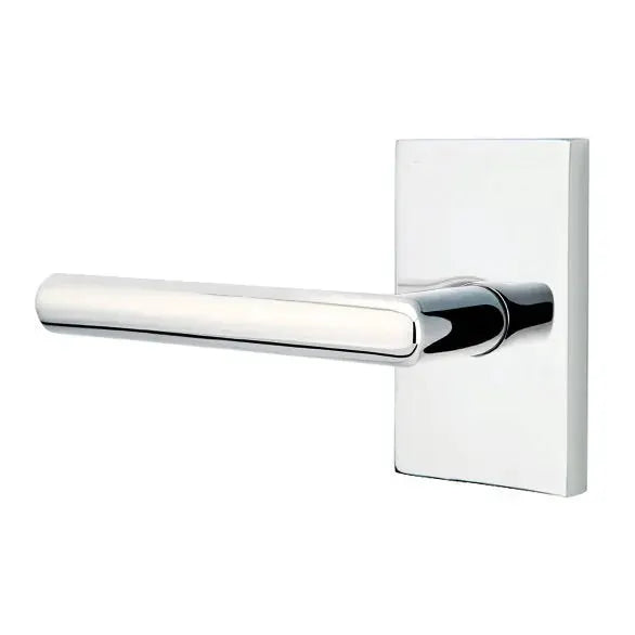 polished chrome door lever